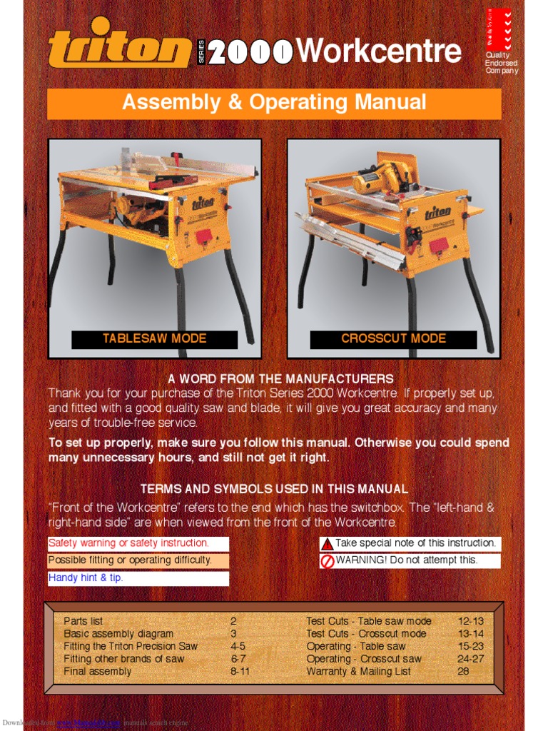 Triton ワークセンター2000 プロジェクトブック Triton ワークセンター2000 プロジェクトブック