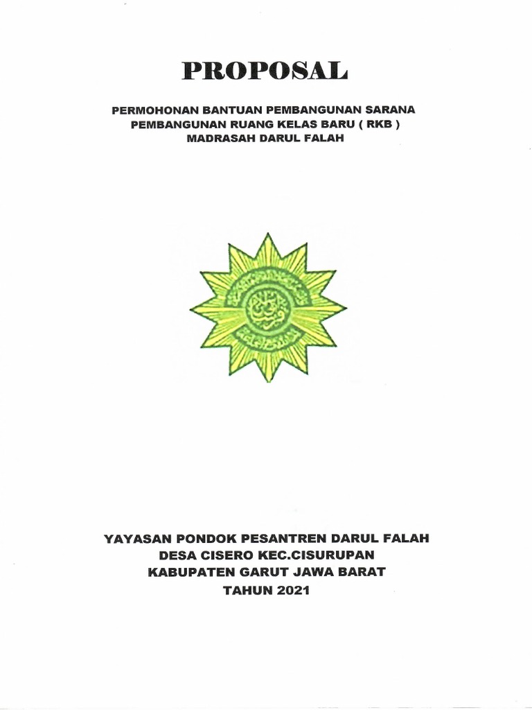 Contoh Proposal RKB | PDF