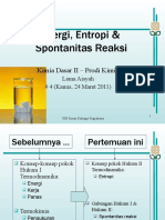 4 Entropi Spontanitas Reaksi