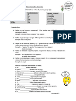 Les Verbes Du Premier Groupe Au Present Exercice Grammatical Fiche Pedagogique 62154