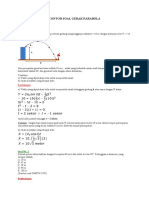 CONTOH SOAL GERAK PARABOLA