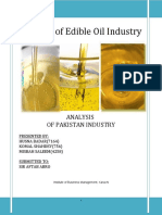 Analysis of Edible Oil Industry