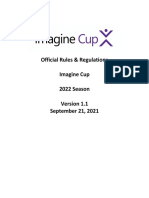 Official Rules & Regulations for Microsoft Imagine Cup 2022