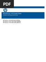 HP ProCurve 1410 Switch Series Installation and Getting Started Guide