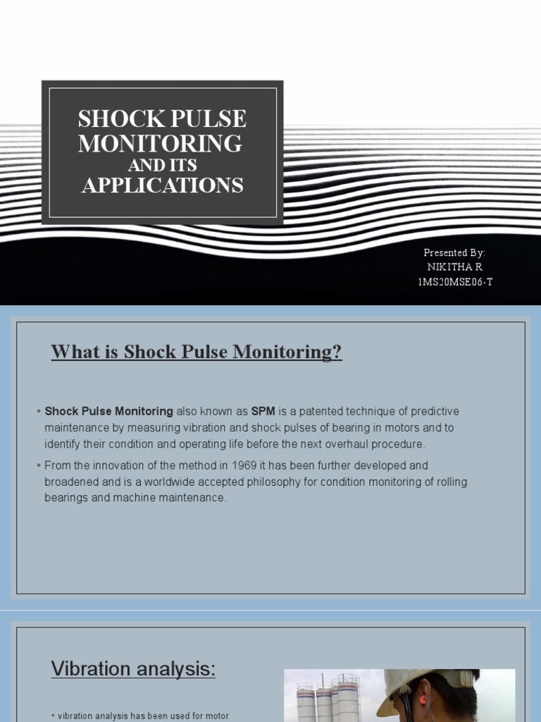 Shock Pulse Monitoring Applications PDF Bearing (Mechanical