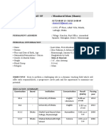 Curriculum Vitae Of: Mozaharul Islam (Shanto)