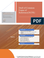 Draft of Common Frame of Reference (DCFR)
