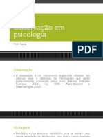 Guia completo sobre observação em psicologia