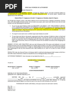 Spa PRC | PDF | Power Of Attorney | Notary Public