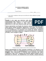 Trabalho 1: Função Do 1° Grau