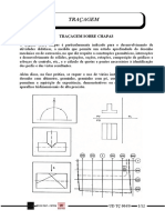 Traçagem sobre chapas para desenho mecânico