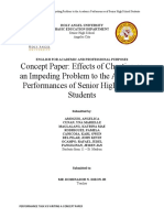 Concept Paper: Effects of Cheating As An Impeding Problem To The Academic Performances of Senior High School Students