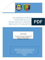 Kuesioner Survey Kesiapsiagaan Inadvidu Dan Rumah Tangga