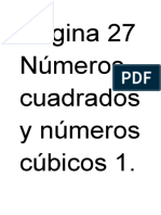 Página 27 Números Cuadrados y Números Cúbicos 1