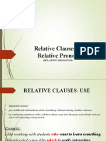 Relative Clauses & Relative Pronouns