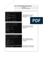 Hands-On Activity 1.1 SQL Data Definition Language Commands