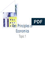 ECON2103 Announcements and Ten Principles of Economics