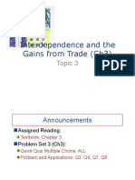 ECON2103 - 3 Interdpendence and The Gains From Trade (Ch3)