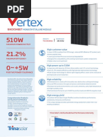 Trina 550W Solar Panel Datasheet | PDF | Photovoltaics | Solar Panel