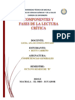 Componentes y Fases de La Lectura Crítica