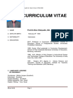 Curriculum Vitae: Prof - Dr.Dinn Wahyudin, MA