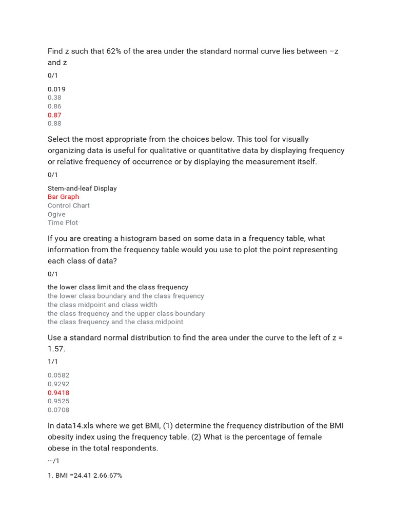 Statistical Reviewer Pdf Statistics Normal Distribution