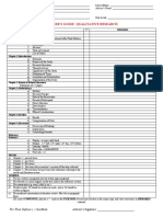 Guidelines For Qualitative Reseacrh