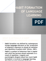 Theories On Language Learning - Vygotsky, Piaget, & Habit Formation