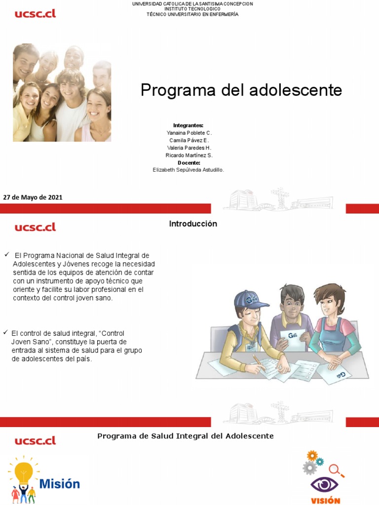Programa de Salud Integral Adolescente | PDF | Adolescencia | Hospital