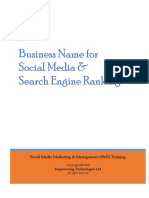 Business Name For Social Media & Search Engine Ranking