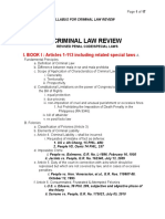Syllabus For Criminal Law Review