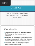 Case On:: What Lies in Store For The Retailing Industry in India?