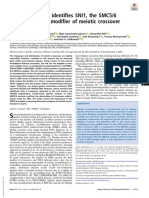 SNI1 identified as modifier of meiotic crossover in Arabidopsis