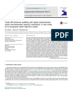 TradeOffs Mobility and Equity Maximization