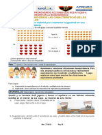 Activid. #01 Dia 3 Semana #26 Usamos Material para Mantener La Igualdad en Una Equivalencia