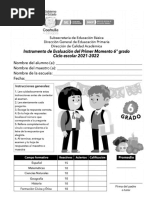 6° Instrumento de Evaluación Primer Momento