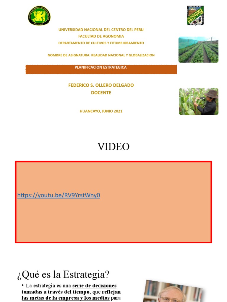 Planeamiento Estrategico Pdf Planificación Planificación Estratégica