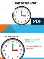 Telling Time To The Hour