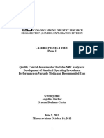CAMIRO PXRF Phase 1 Report Revised Oct 2012
