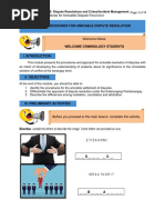 Topic: Procedures For Amicable Dispute Resolution