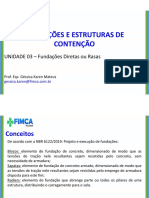 Fundações Diretas: Dimensionamento de Sapatas Isoladas e Associadas