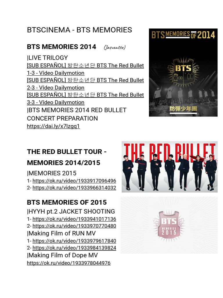 BTS 2014 Memories Japan Concert - Media