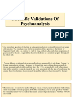 Scientific Validations of Psychoanalysis