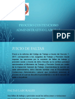 PROCESO CONTENCIOSO ADMINISTRATIVO LABORAL