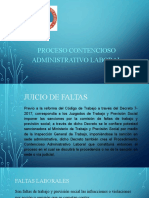 Proceso contencioso administrativo laboral Guatemala