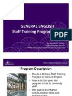 BINUS Staff Training 2011 - General English