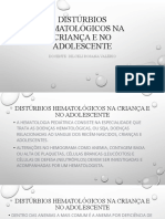 Distúrbios hematológicos na criança e adolescente