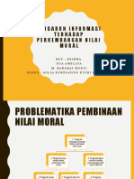 Pengaruh Informasi Terhadap Perkembangan Nilai Moral