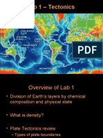 Lab 1 - Tectonics