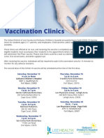 Multiple Vaccination Clinics Flyer Week of 11.15